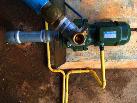 big water pump motor for Water supply system of the village.の写真素材