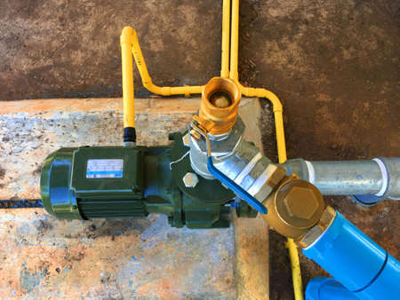 big water pump motor for Water supply system of the village.の写真素材