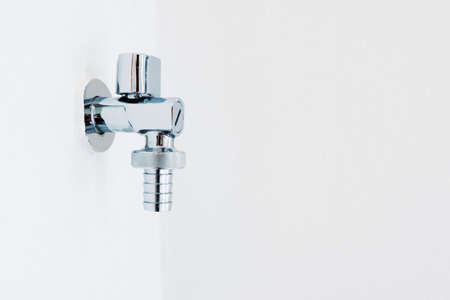 modern Stainless Steel Faucet is install on wall