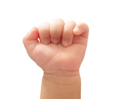 hand and body part of asian is show gestures.の写真素材