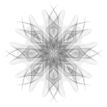 black radial line pattern blend abstract design art by vectorのイラスト素材