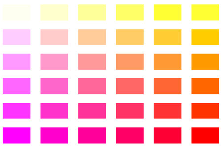 Collection of various color code cataloguesのイラスト素材