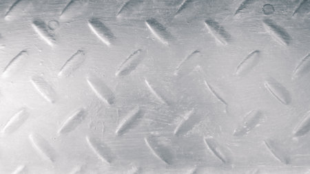 The background surface of the steel plate has an anti-slip pattern.
