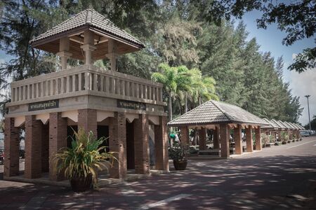 Saen Suk Lampam Beach at Phatthalung Province of South Thailandのeditorial素材