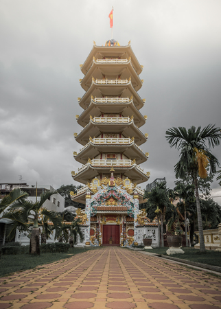 Mahapanya Tower at Hat Yai City of Songklha Province, Thailand.の写真素材