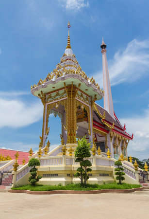Crematory in temple, Thailandの写真素材