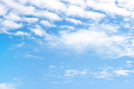 Beautiful white cloud on blue sky backgroundの写真素材