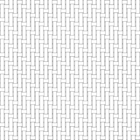 Black and white geometric seamless pattern with weave style, abstract background, vector, EPS10のイラスト素材