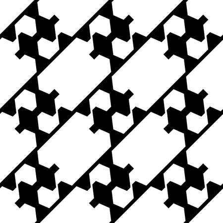 Black and white geometric seamless pattern, abstract background, vector, illustration.