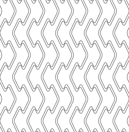 Black and white seamless pattern modern stylish with line, abstract background. Vector, illustration.のイラスト素材
