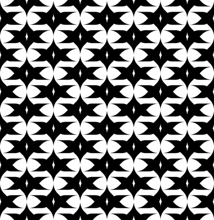 Black and white seamless pattern, abstract background, vector, illustration.のイラスト素材