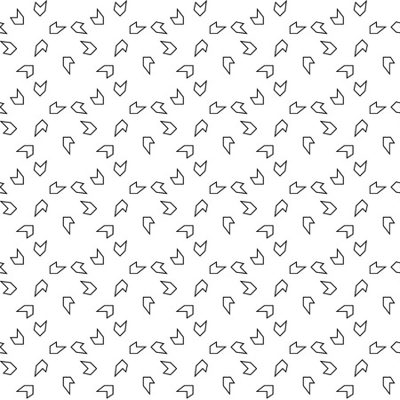 Black and white geometric seamless pattern, abstract background, vector, illustration.のイラスト素材