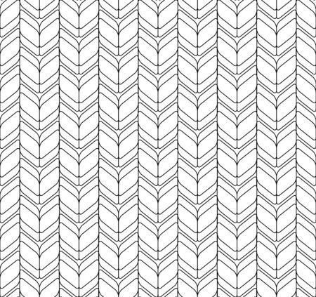 Black and white geometric seamless pattern modern stylish, abstract background, vector, illustration.のイラスト素材