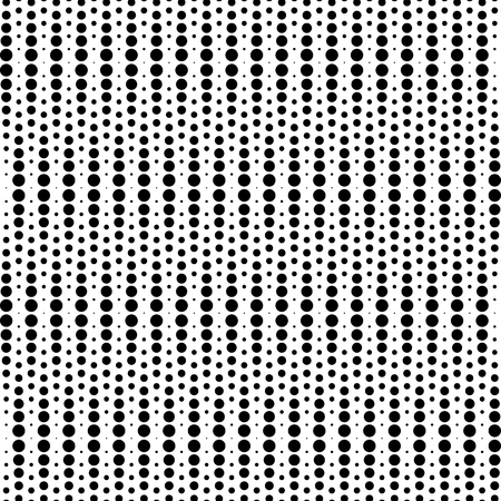 Black and white geometric seamless pattern with circle, abstract background, vector, illustration.のイラスト素材