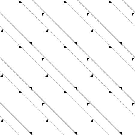 Black and white geometric seamless pattern modern stylish with line and triangle. Abstract background. Vector seamless pattern.のイラスト素材