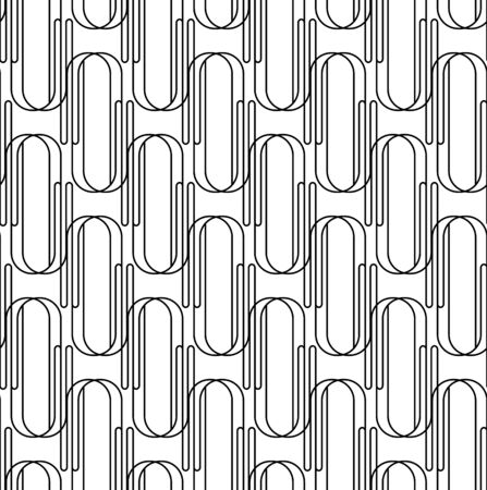 Black and white geometric seamless pattern modern stylish with line. Abstract background. Vector seamless pattern.のイラスト素材