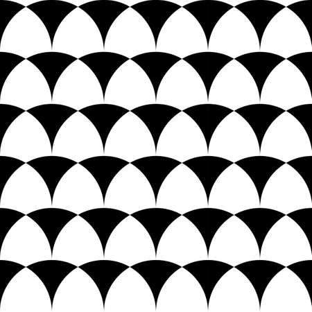 Black and white geometric seamless pattern. Abstract background. Vector seamless pattern.のイラスト素材