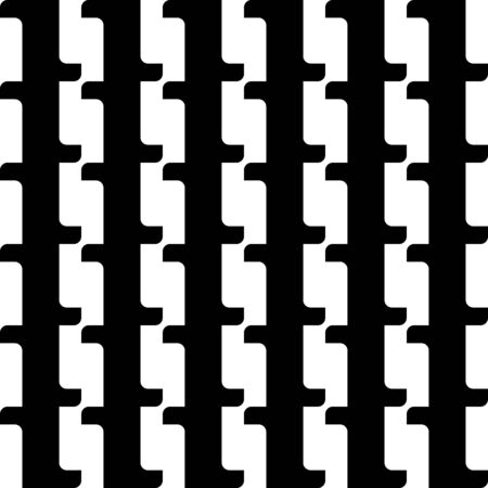 Black and white geometric seamless pattern. 