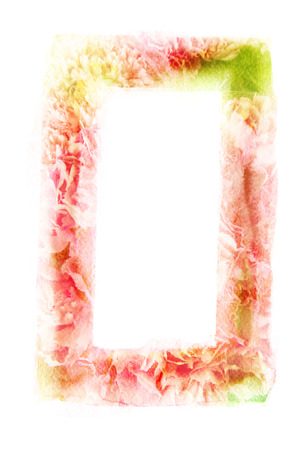 Abstract watercolor illustration of blossom flower. Watercolor painting on paper. Floral watercolor...