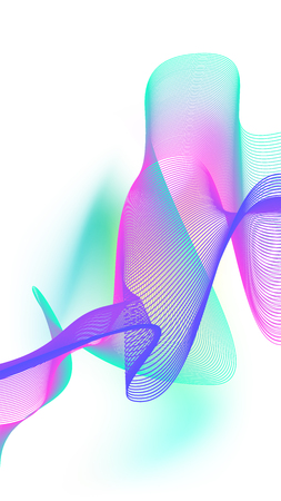Abstract colorful creative wave line background. 16:9 ratio format.