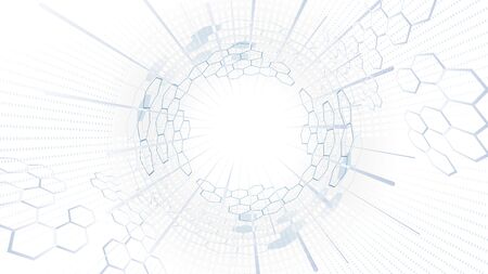 Abstract creative global network technology background. Vector illustration.のイラスト素材