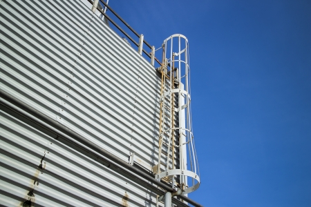 Ladder on industrial cooling tower.の写真素材