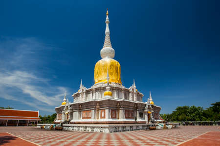 Nadoon Stupa  A stupa contained relics of buddha  Located at Maha-Sarakham Province in northeast of Thailand  A most inportance place の写真素材