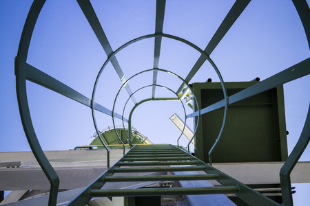 Ladder in industrial plant.の写真素材