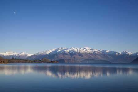 The famous place Lake Wanaka, South Island of New Zealand.の写真素材