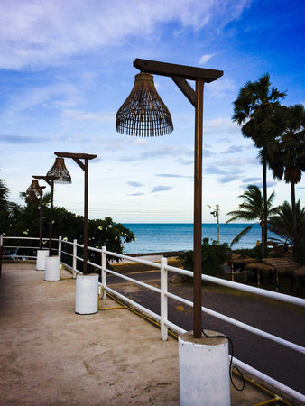 The light, sea and blue sky.の素材