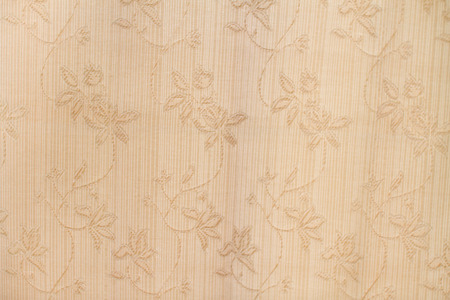 Flower textile on curtain   の写真素材
