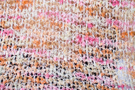 Red knitted sweater background の写真素材