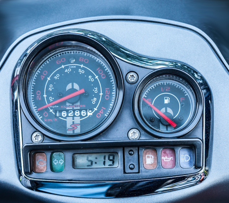 Car Dashboard. Close up image of car dashboard.の写真素材