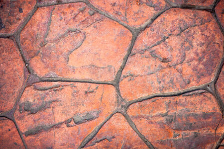 Vintage old marble tiled floor texture background .の写真素材