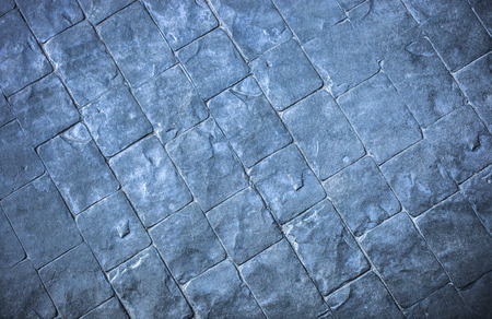 Slate texture vinyl flooring a popular choice for modern kitchens and bathrooms.の写真素材