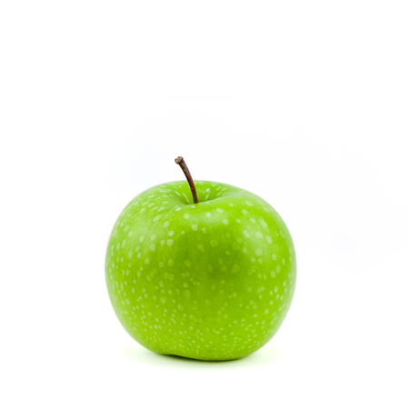 Fresh green apple isolated on white background.の写真素材