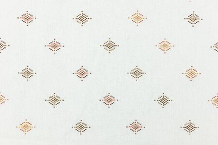Local north Thailand pattern design made fabric and silk.