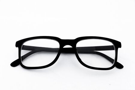 Object eyeglasses isolated on the white.の写真素材