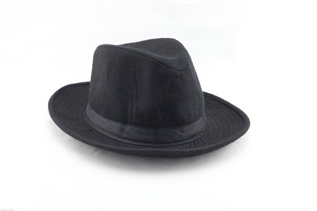 Vintage collage of fashion lady or man hat .の写真素材