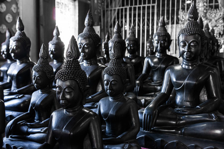 Black Buddha statues , Thailand , Asia