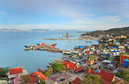 top view at Srichang islands thailandの写真素材
