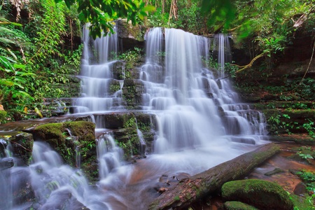 beautiful Mundaeng Waterfall in Thailand の写真素材