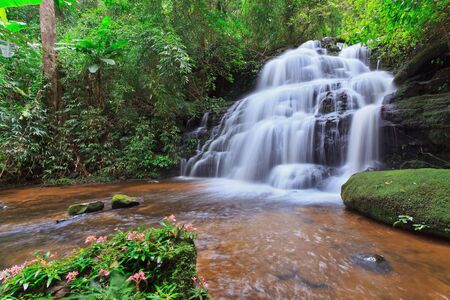 beautiful Mundaeng Waterfall in Thailand の写真素材