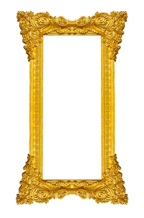 golden frame (best for standing post picture)の写真素材
