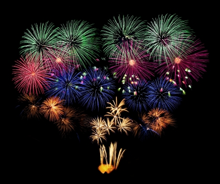 fireworks festivalの写真素材