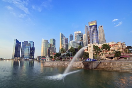 Singapore skylineのeditorial素材