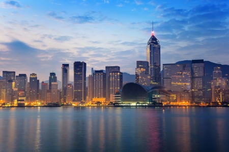Hong Kong city skylineの写真素材