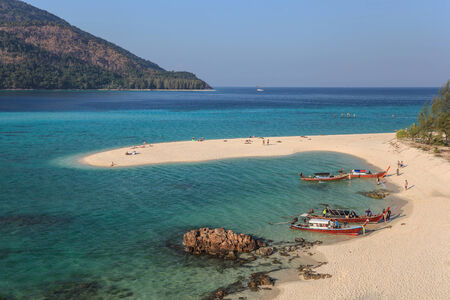 beautiful beach of Koh Lipe, Thailandの写真素材