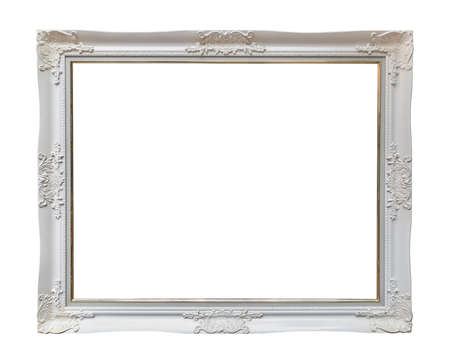 vintage style white colour picture frame