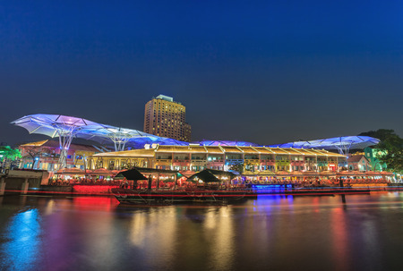 Clark Quay Singaporeのeditorial素材